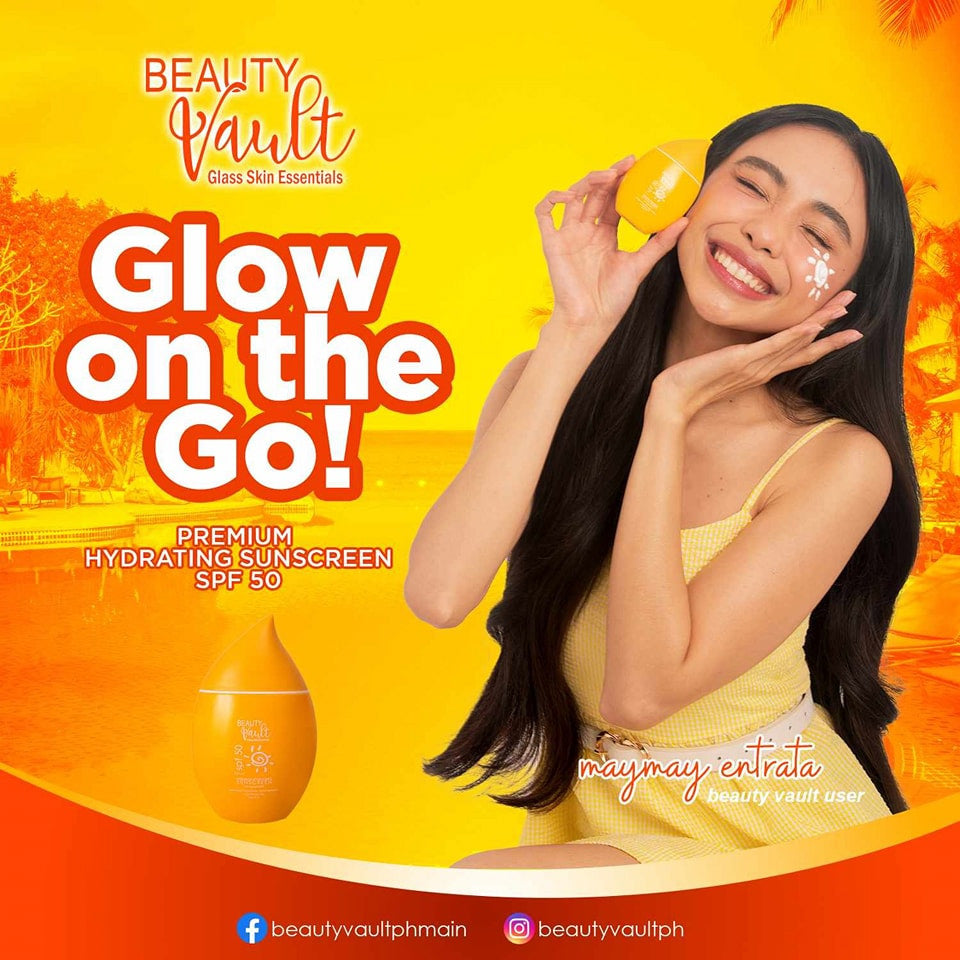 Maymay Entrata for Beauty Vault Premium Hydrating Sunscreen SPF 50 PA+++ 50g