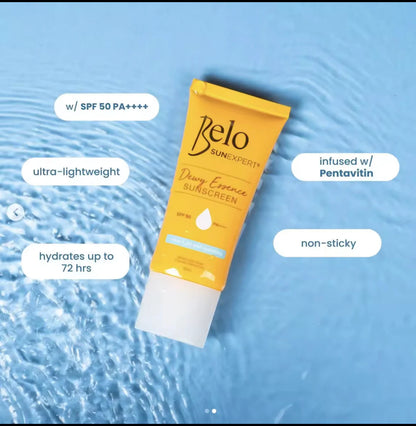 Belo Sunexpert Dewy Essence Sunscreen SPF50 PA++++ 50ML (2-Pack) benefits