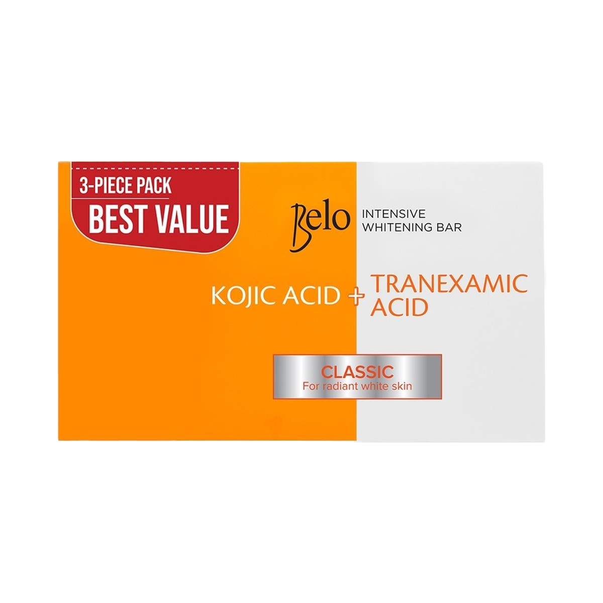 Belo Intensive Whitening Bar Kojic Acid + Tranexamic Acid Classic (3-pc Bundle)