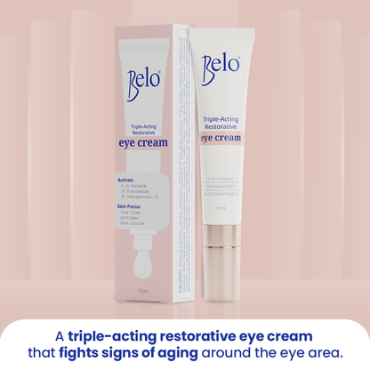 Belo Triple-Acting Restorative Eye Cream | Filipino Skincare Products NZ AU - product features