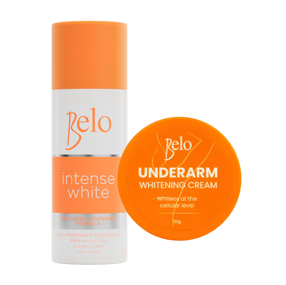Belo Intense White Deo 40ml + Underarm Whitening Cream 10g AU NZ