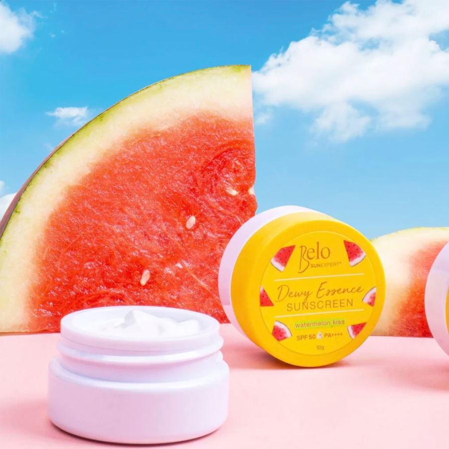 Belo Dewy Essence Sunscreen Watermelon Kiss SPF50 PA++++ - Bini Beauty NZ AU