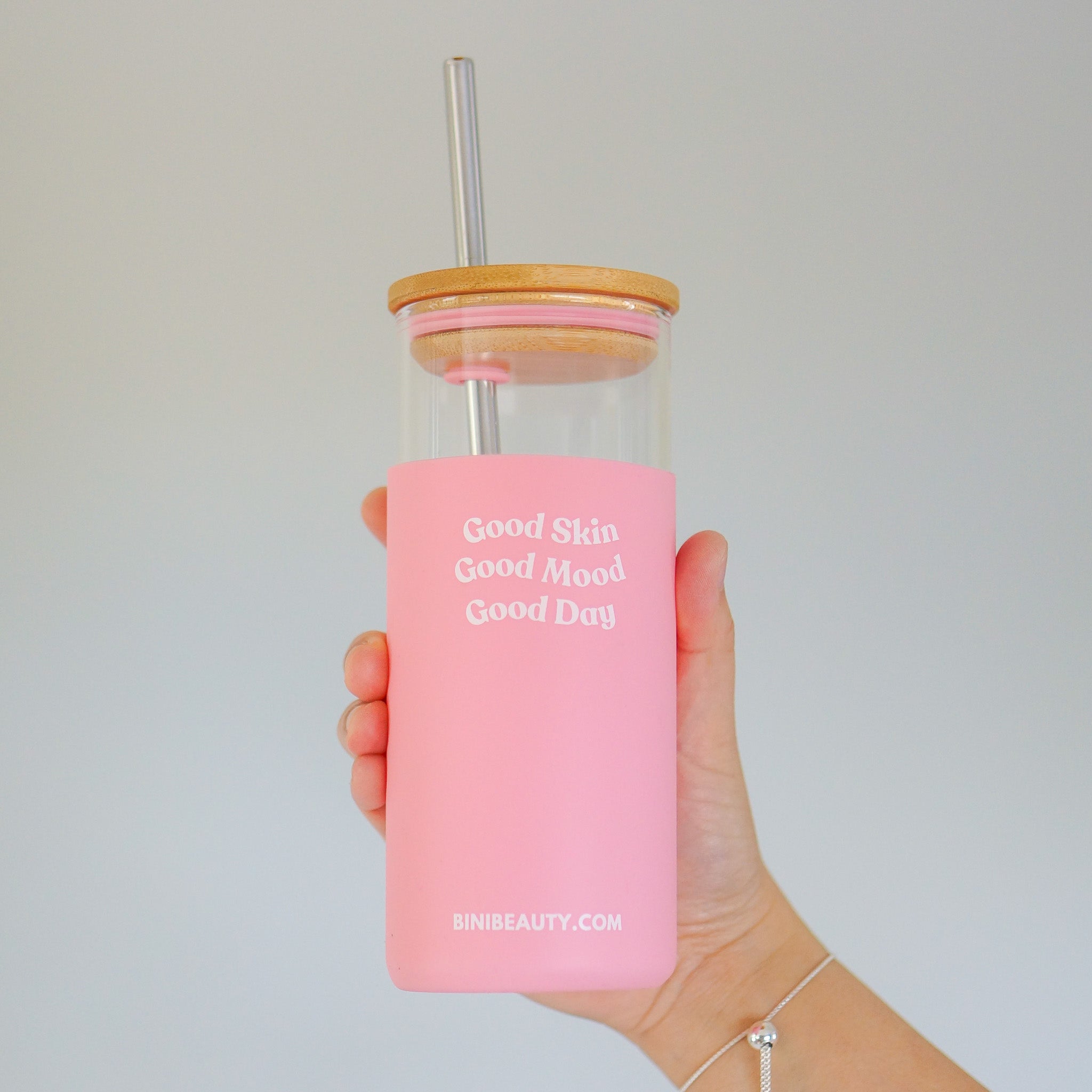 Bini Beauty Good Mood Tumbler in Blush | Bini Beauty