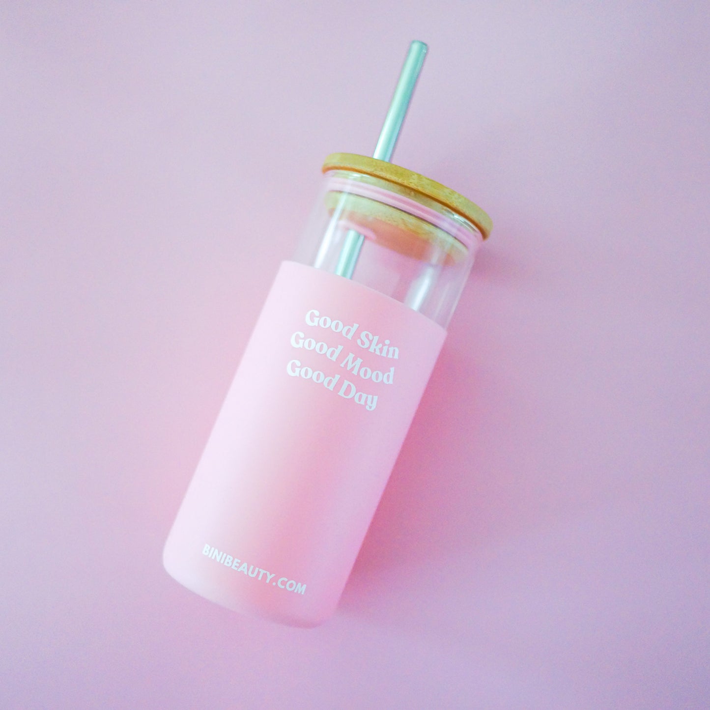 Bini Beauty Good Mood Tumbler in Blush | Bini Beauty