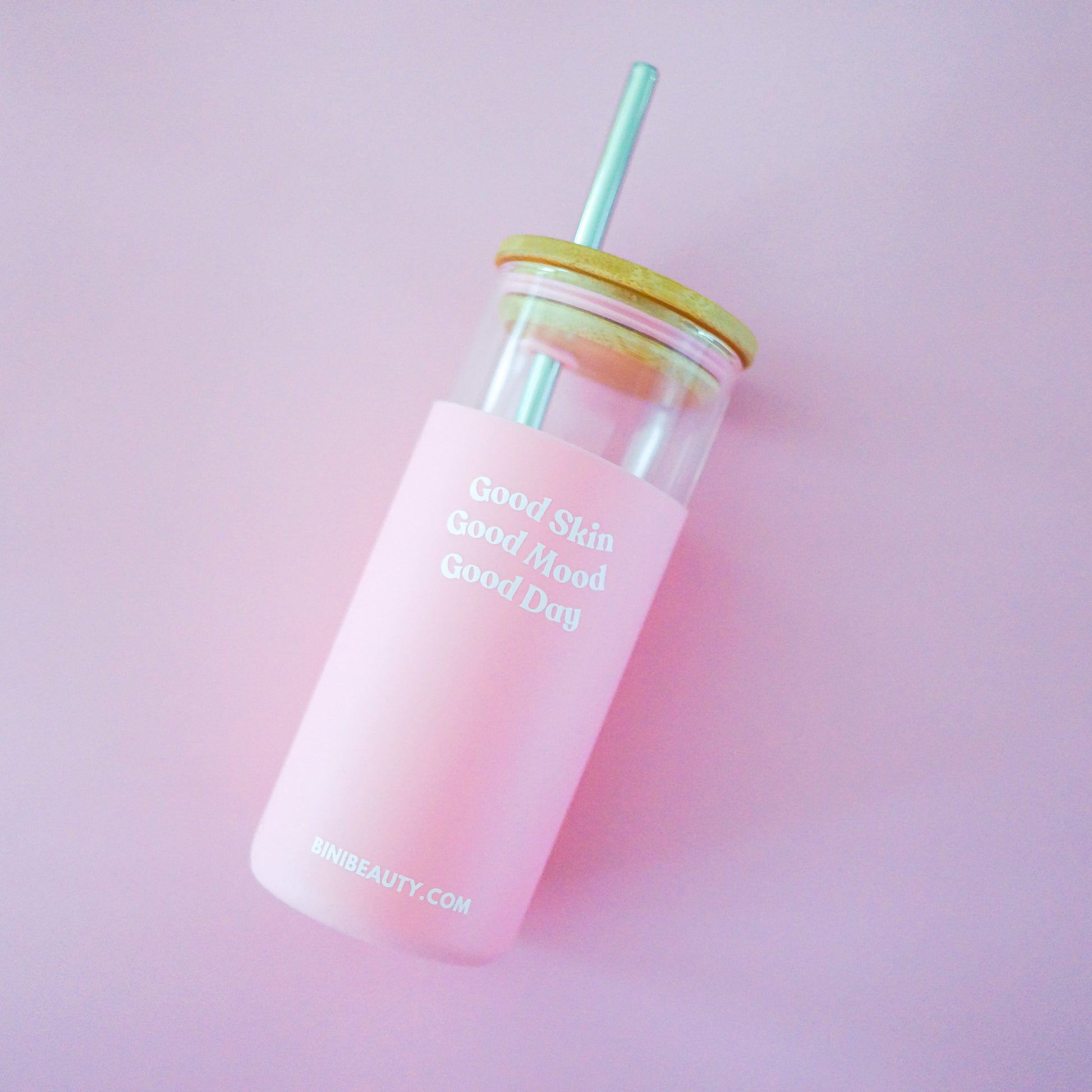 Bini Beauty Good Mood Tumbler in Blush | Bini Beauty