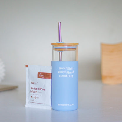 Bini Beauty Good Mood Tumbler in Cloud | Bini Beauty