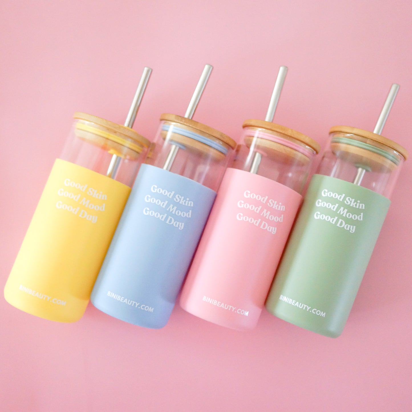 Bini Beauty Good Mood Tumbler in Blush | Bini Beauty