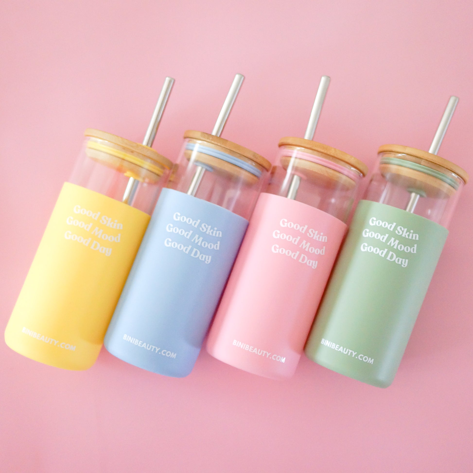 Bini Beauty Good Mood Tumbler in Blush | Bini Beauty