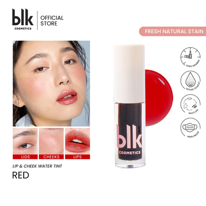 BLK Cosmetics Fresh Lip and Cheek Water Tint | Filipino Skincare NZ AU - red