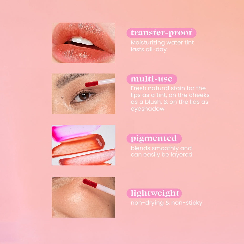 BLK Cosmetics Fresh Lip and Cheek Water Tint | Filipino Skincare NZ AU - features