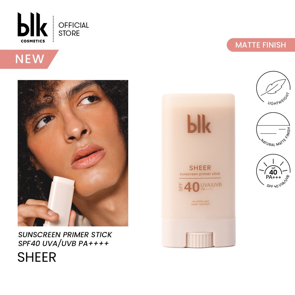 BLK Cosmetics Universal Sheet Sunscreen Primer Stick SPF40 NZ AU