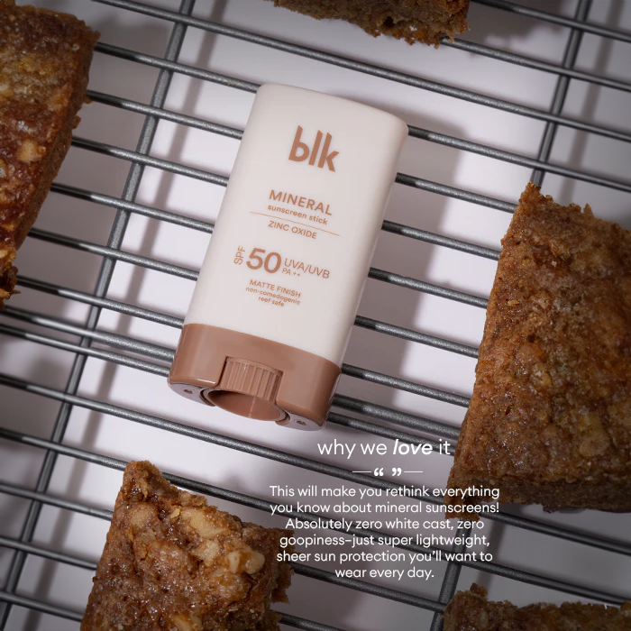 Blk Cosmetics Universal Mineral Sunscreen Primer Stick SPF50 NZ AU - Bini Beauty - feature