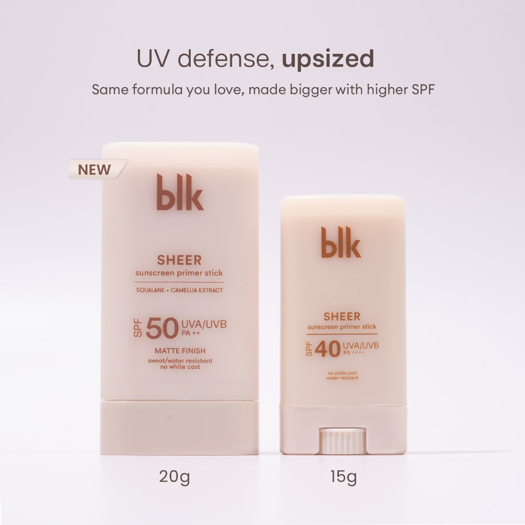 BLK Cosmetics Universal Sheer Sunscreen Primer Stick 20g NZ AU