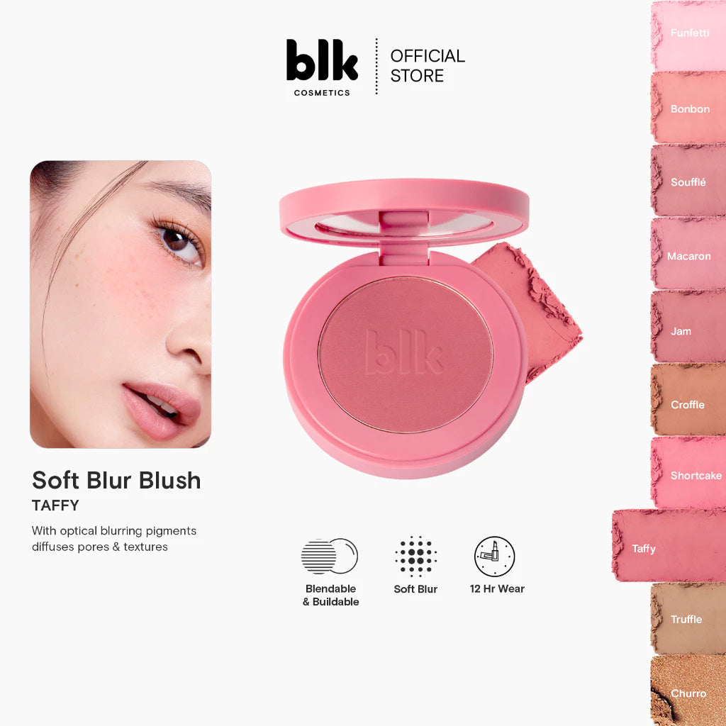 Blk Cosmetics Soft Blur Powder Blush 4g - TAFFY