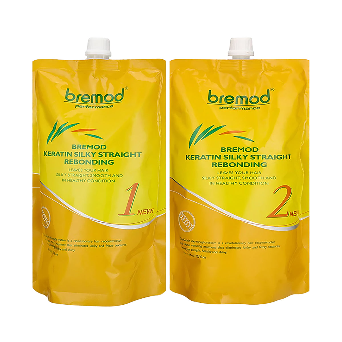 Bremod Performance Keratin Silky Straight Rebonding Set (No. 1 & 2)