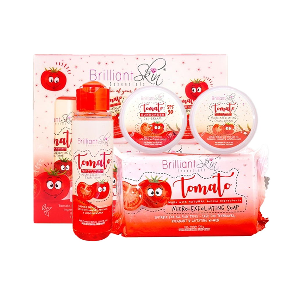 Brilliant Skin Tomato Micro-Exfoliating Facial Set Filipino Beauty NZ