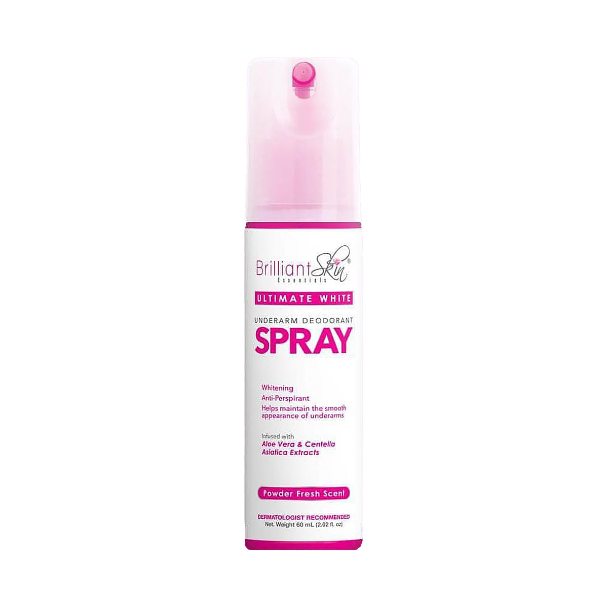 Brilliant Skin Ultimate White Underarm Deodorant Spray 60mL | Bini Beauty AU NZ