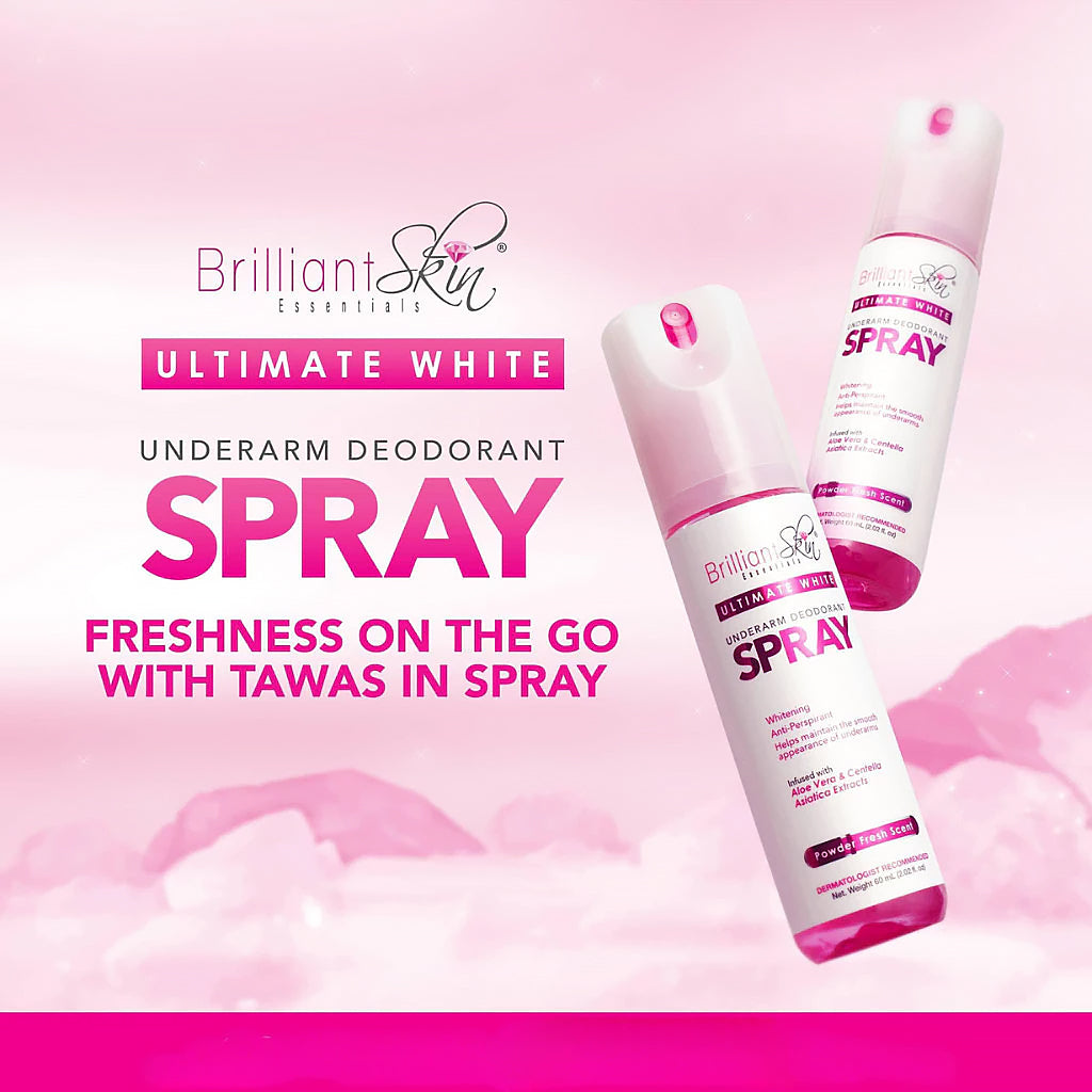 Brilliant Skin Ultimate White Underarm Deodorant Spray 60mL | Bini Beauty AU NZ