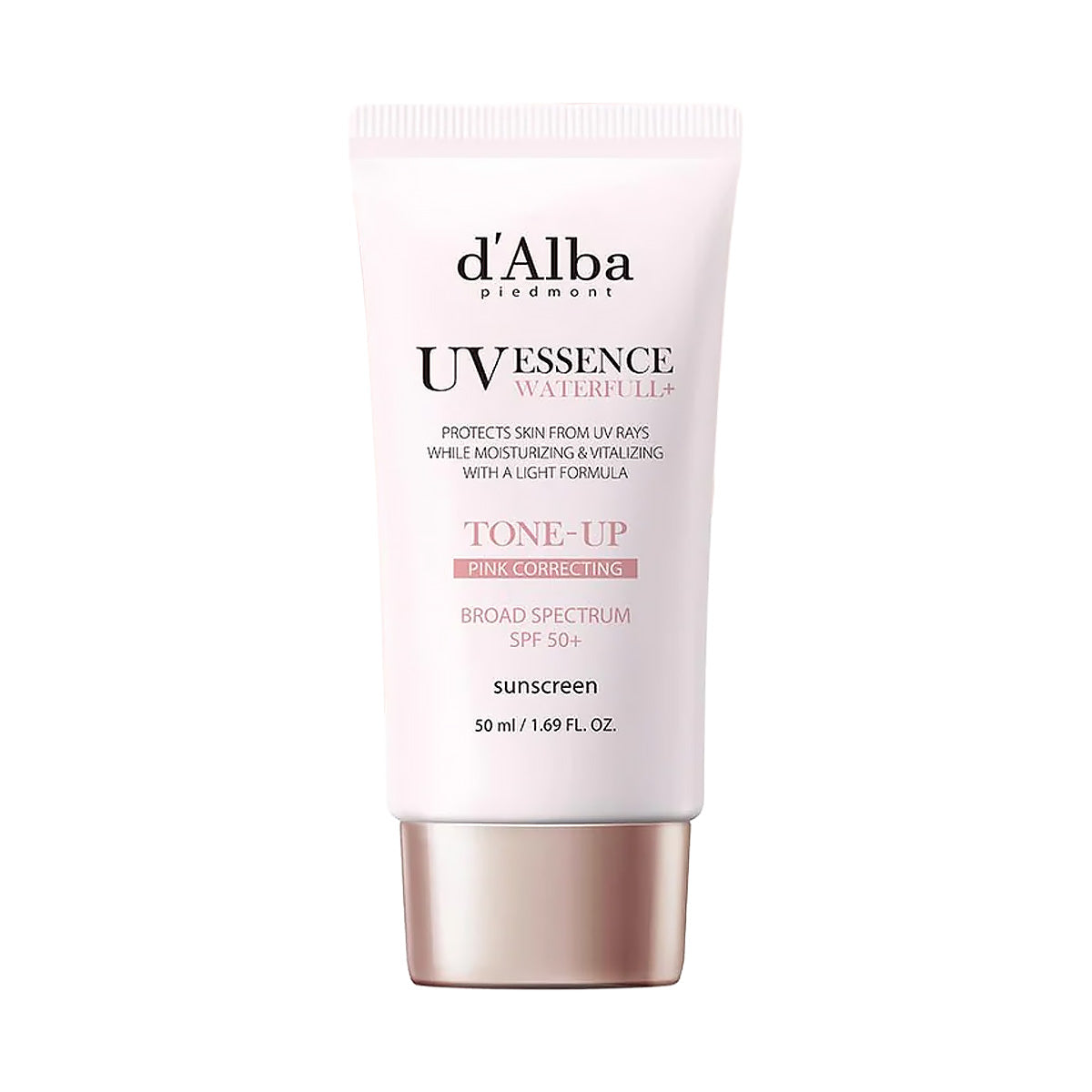 d’Alba UV Essence Waterfull+ Tone-up Pink Correcting Sun Cream SPF50+