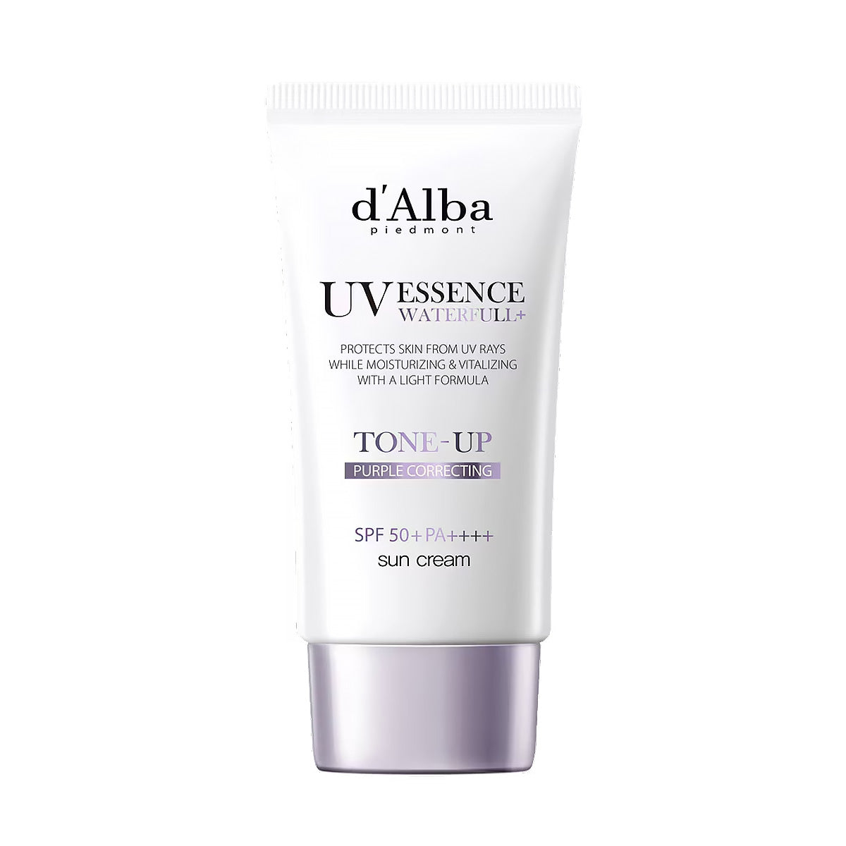 d'Alba Waterfull+ Tone‑Up Purple Sun Cream SPF50+ PA++++ – Bini Beauty