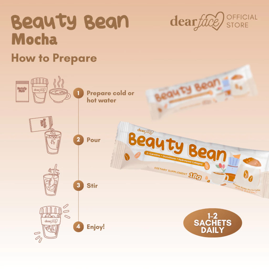 Dear Face Beauty Bean Mocha Coffee - how to prepare