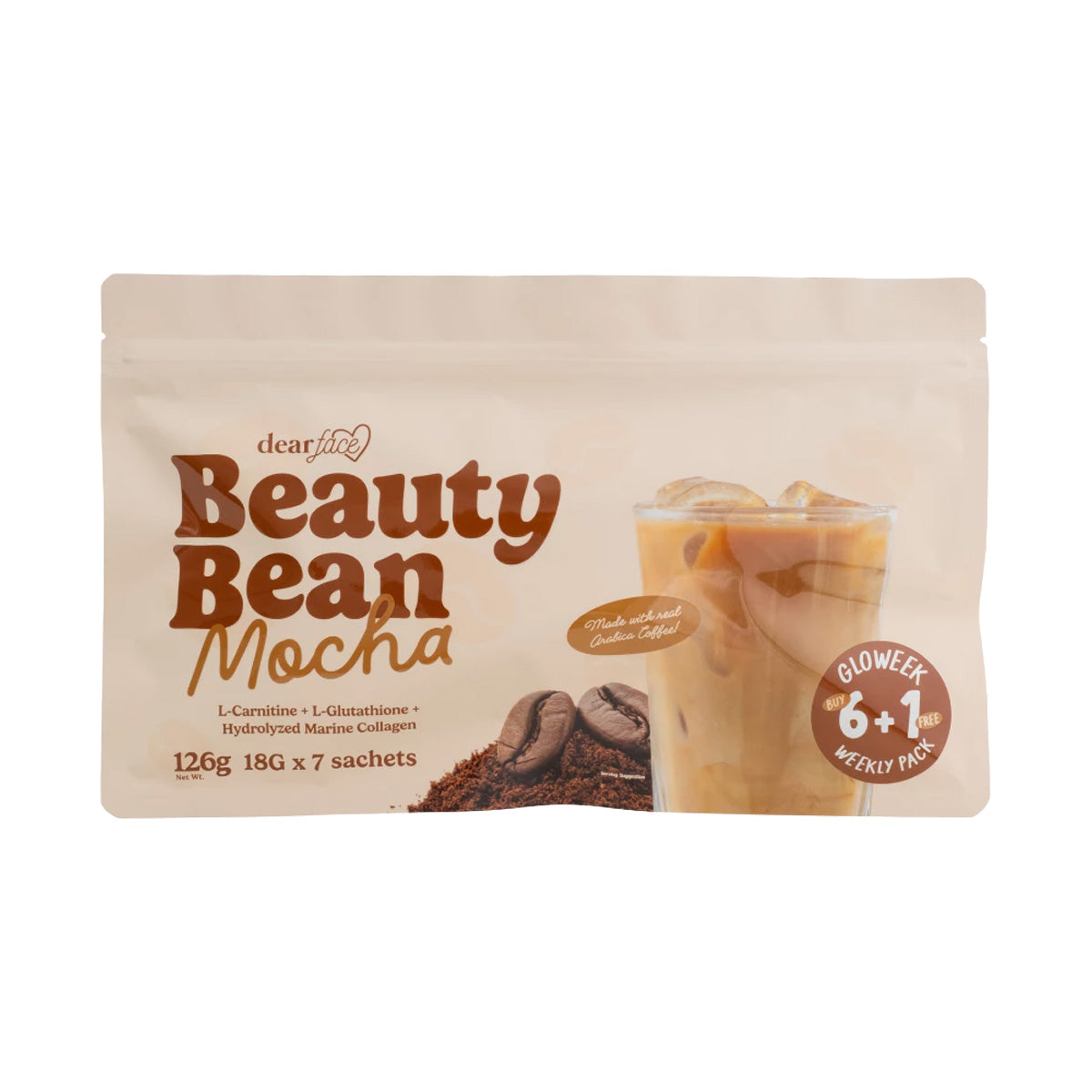 Dear Face Beauty Bean Mocha (6+1 Weekly Pack)