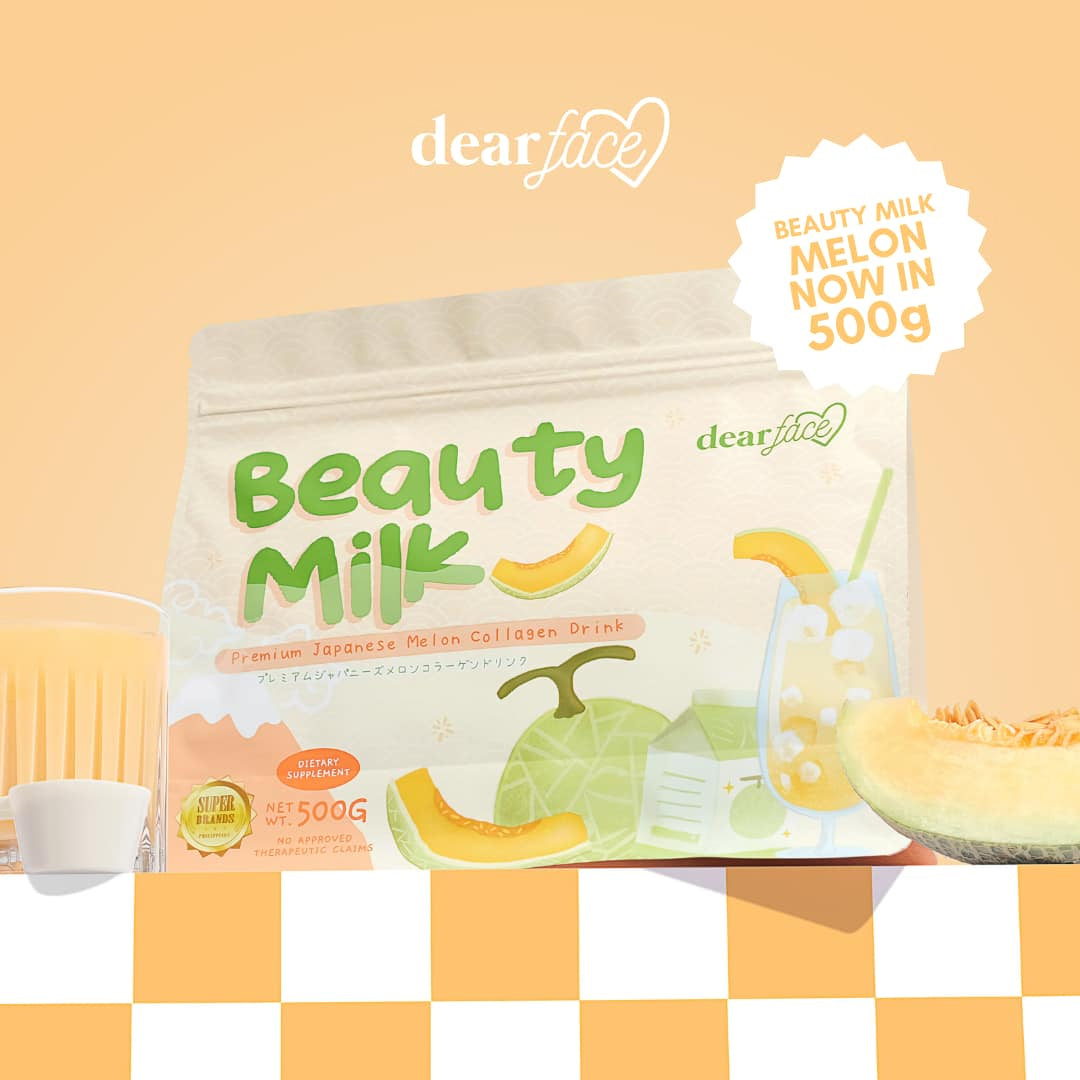 Dear Face Beauty Milk Melon Collagen Drink 500g | Bini Beauty NZ AU