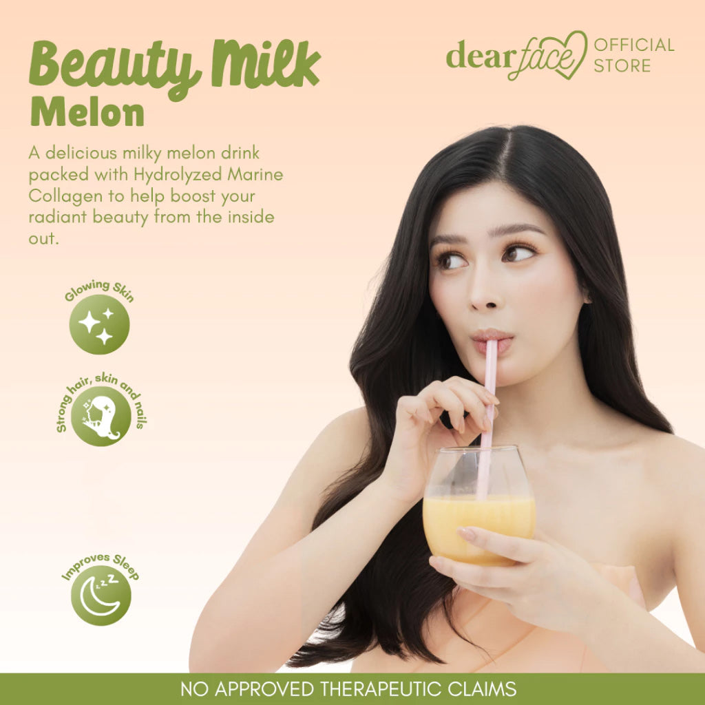 Dear Face Beauty Milk Melon Collagen Drink - key benefits