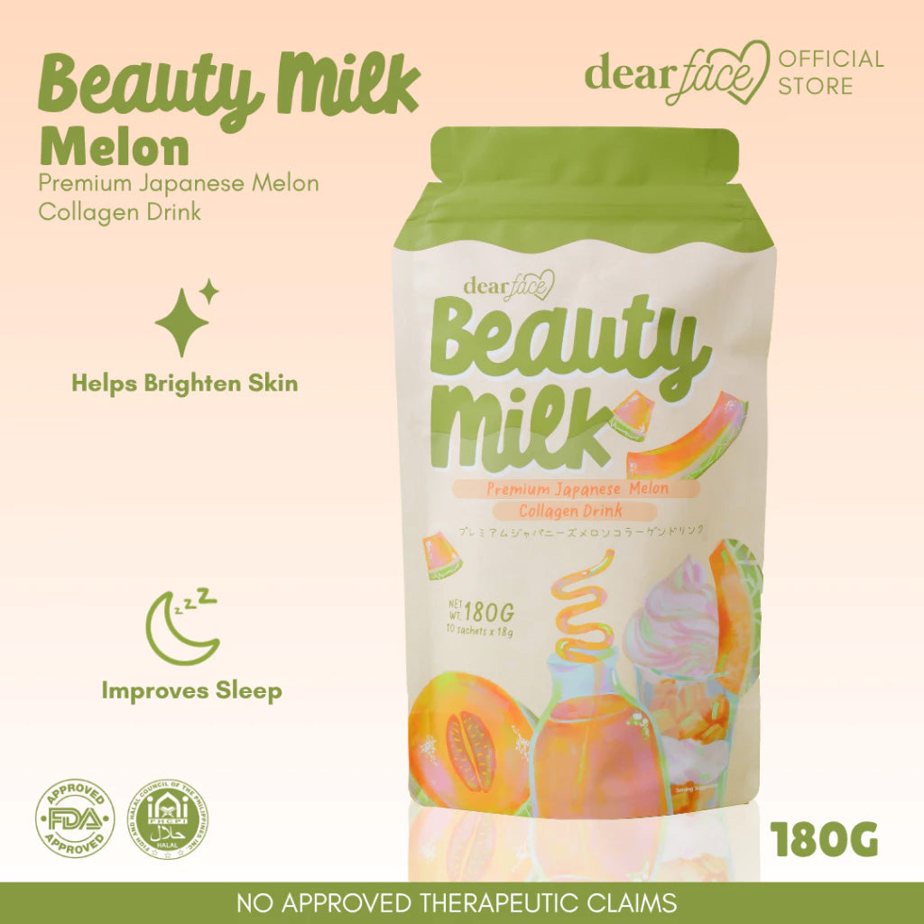 Dear Face Beauty Milk Melon Collagen Drink - key benefits