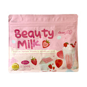 Dear Face Beauty Milk Strawberry Glutathione Drink 500g | Bini Beauty NZ AU