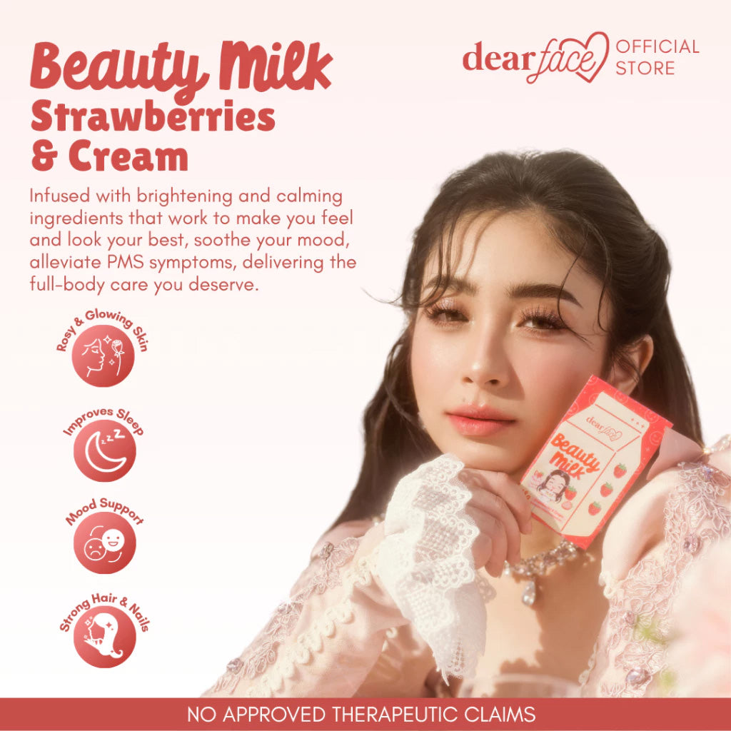Dear Face Beauty Milk Strawberries & Cream - Key benefits