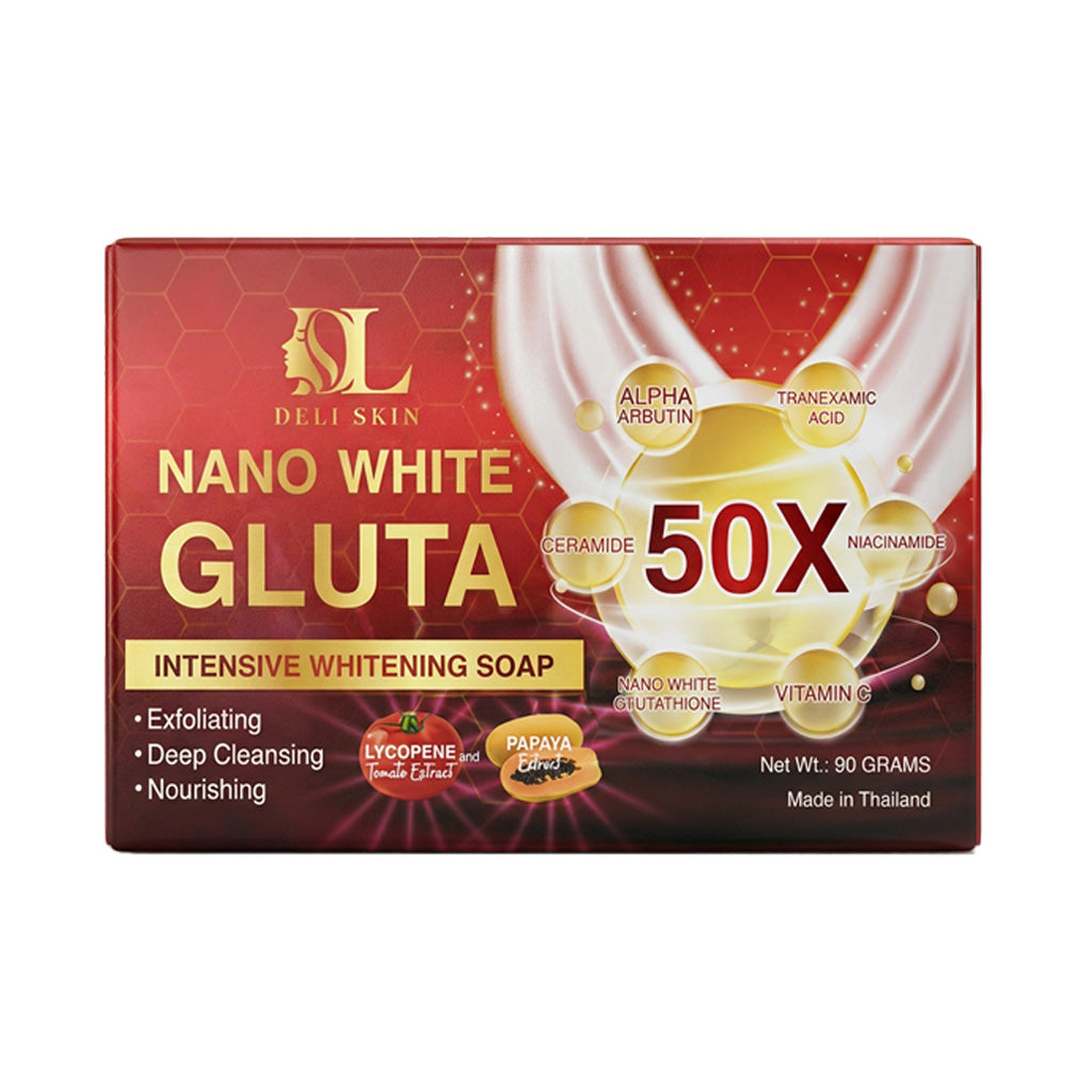Deli Skin Nano White Gluta Intensive Whitening Soap 90g