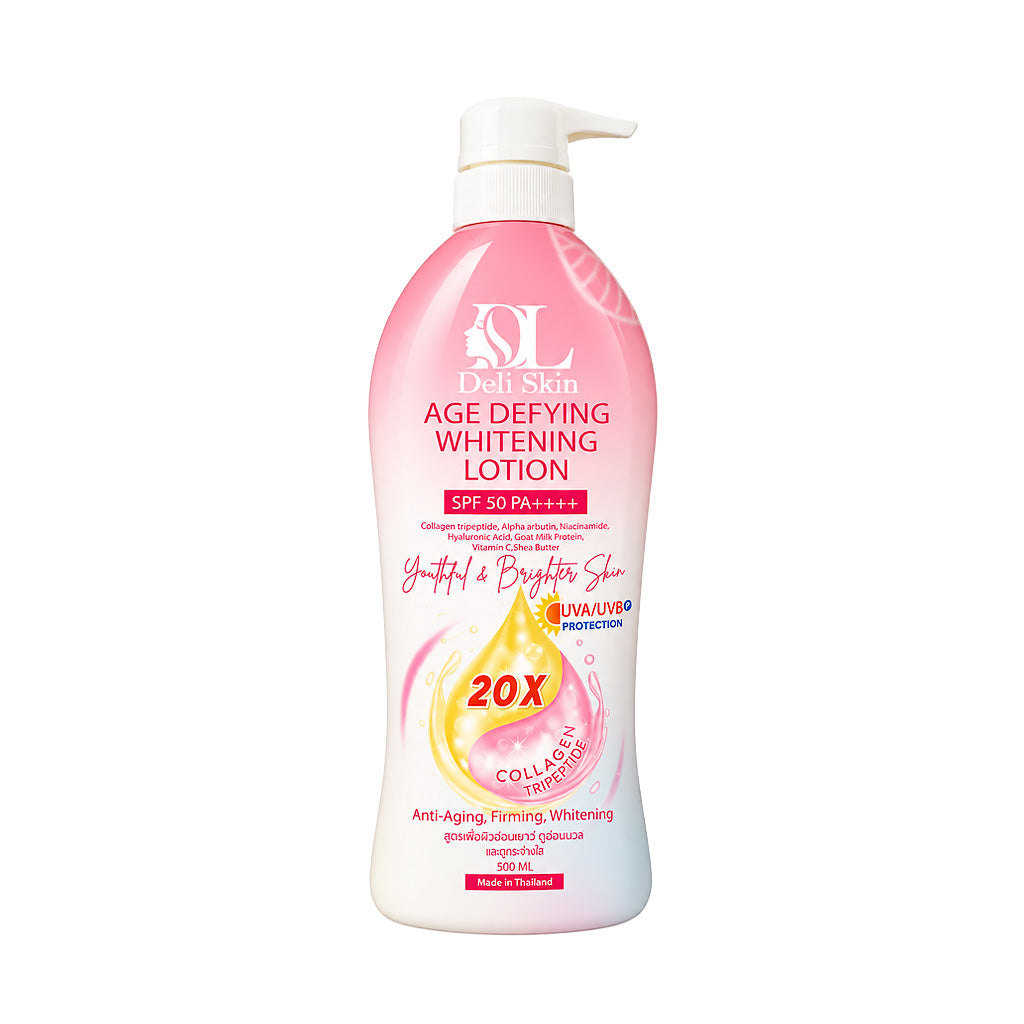 Deli Skin Age Defying Whitening Lotion SPF50 PA++++ 500ml