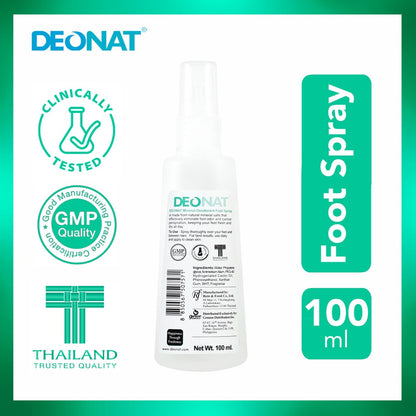 Deonat Mineral Deodorant Foot Spray 100ml | Body Care NZ