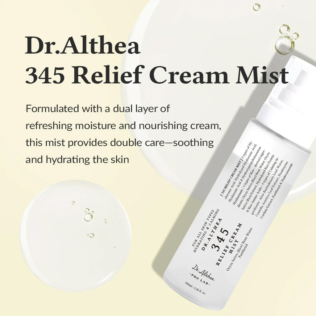 Dr. Althea 345 Relief Cream Mist 60ml info
