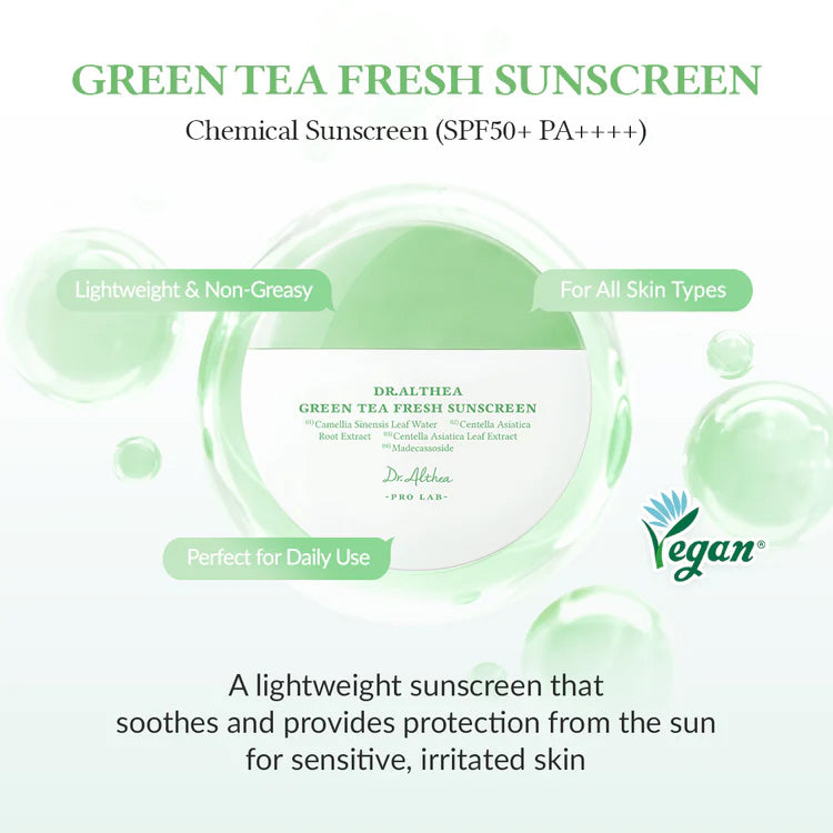 Dr. Althea Green Tea Fresh Sunscreen SPF50+ PA++++ 45ml