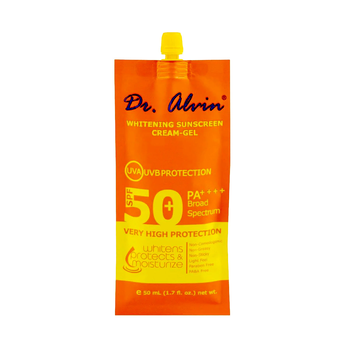 Dr. Alvin Whitening Sunscreen Cream-Gel SPF 50+ PA++++ 50ml