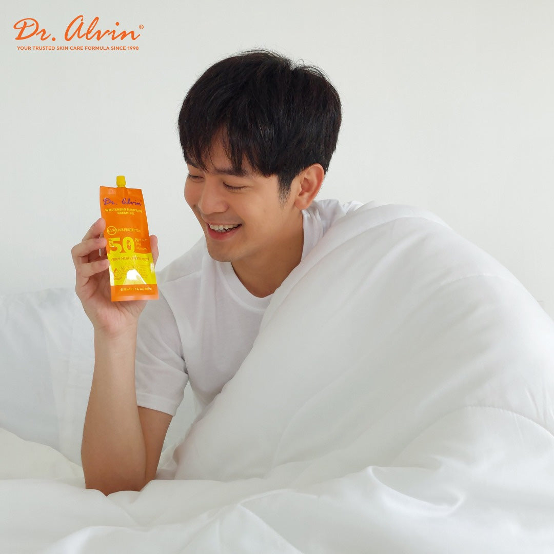 Dr. Alvin Whitening Sunscreen CreamGel SPF50+ PA++++ 50ml Bini Beauty Dr. Alvin Whitening Sunscreen CreamGel SPF50+ PA++++ 50ml Bini Beauty