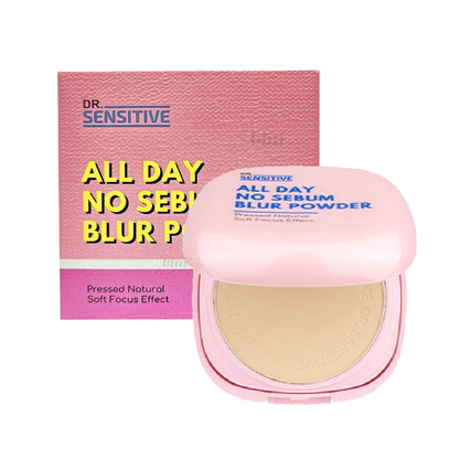 Dr. Sensitive All Day No Sebum Blur Powder - Pressed - natural shade