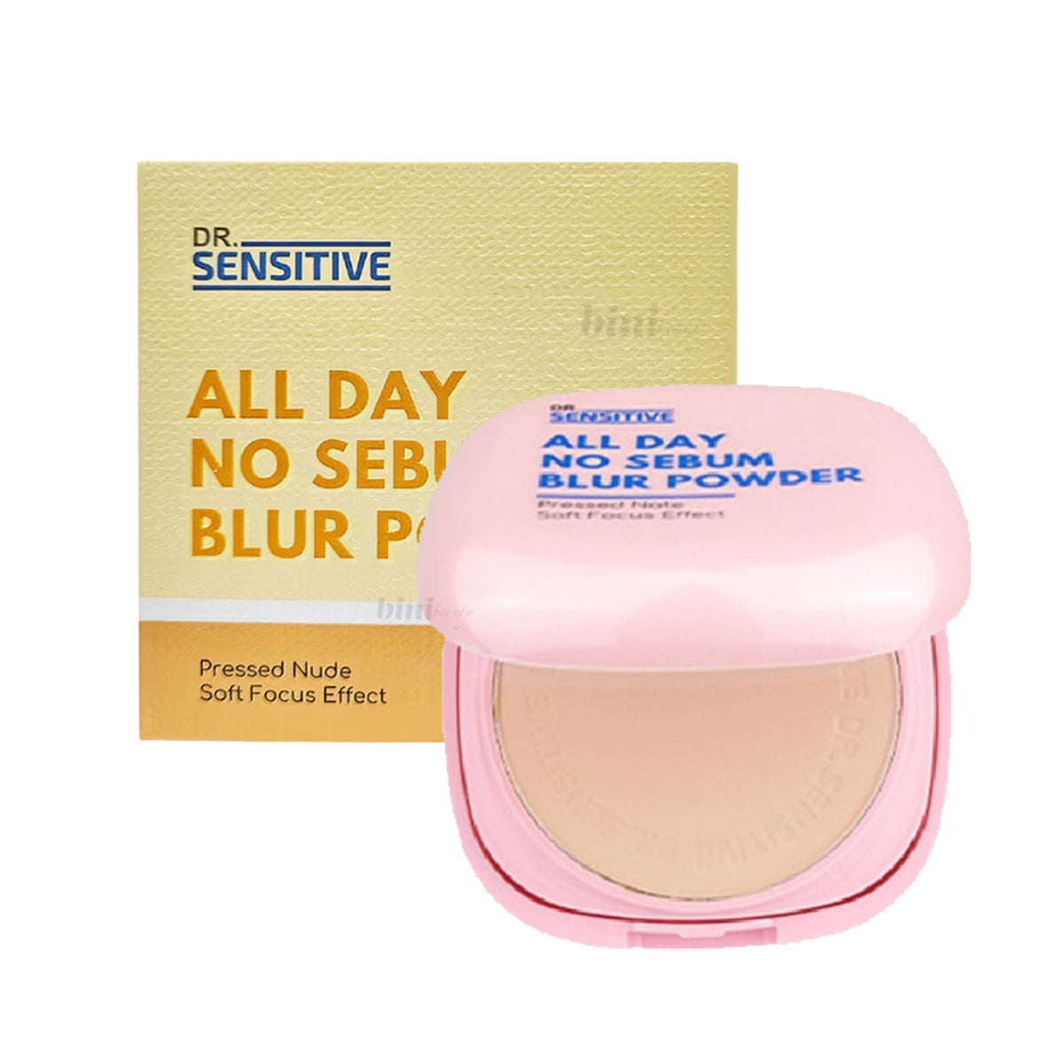 Dr. Sensitive All Day No Sebum Blur Powder - Pressed - nude shade