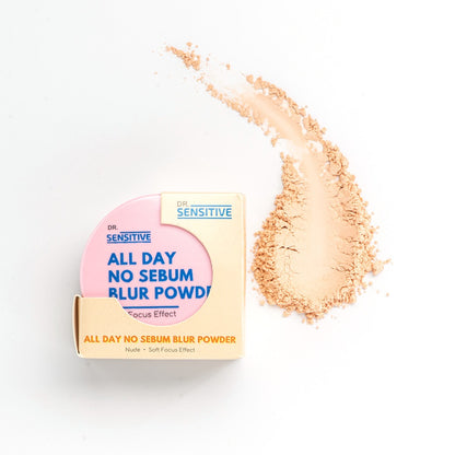 Dr. Sensitive All Day No Sebum Blur Powder - nude shade