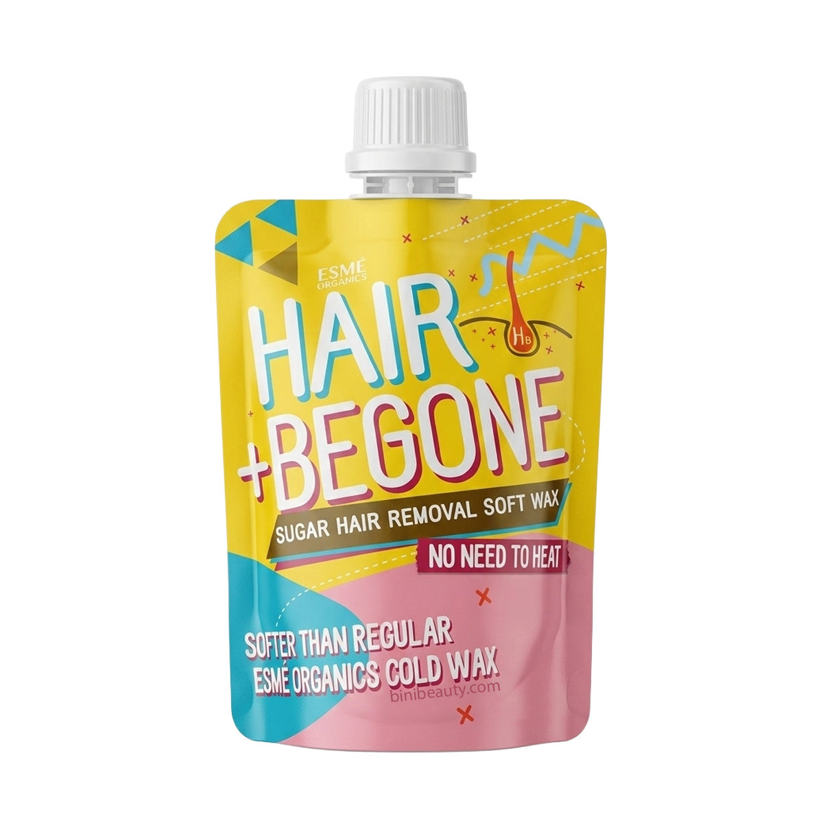 Esmé Organics Hair Begone Sugar Hair Removal Soft Wax 230g