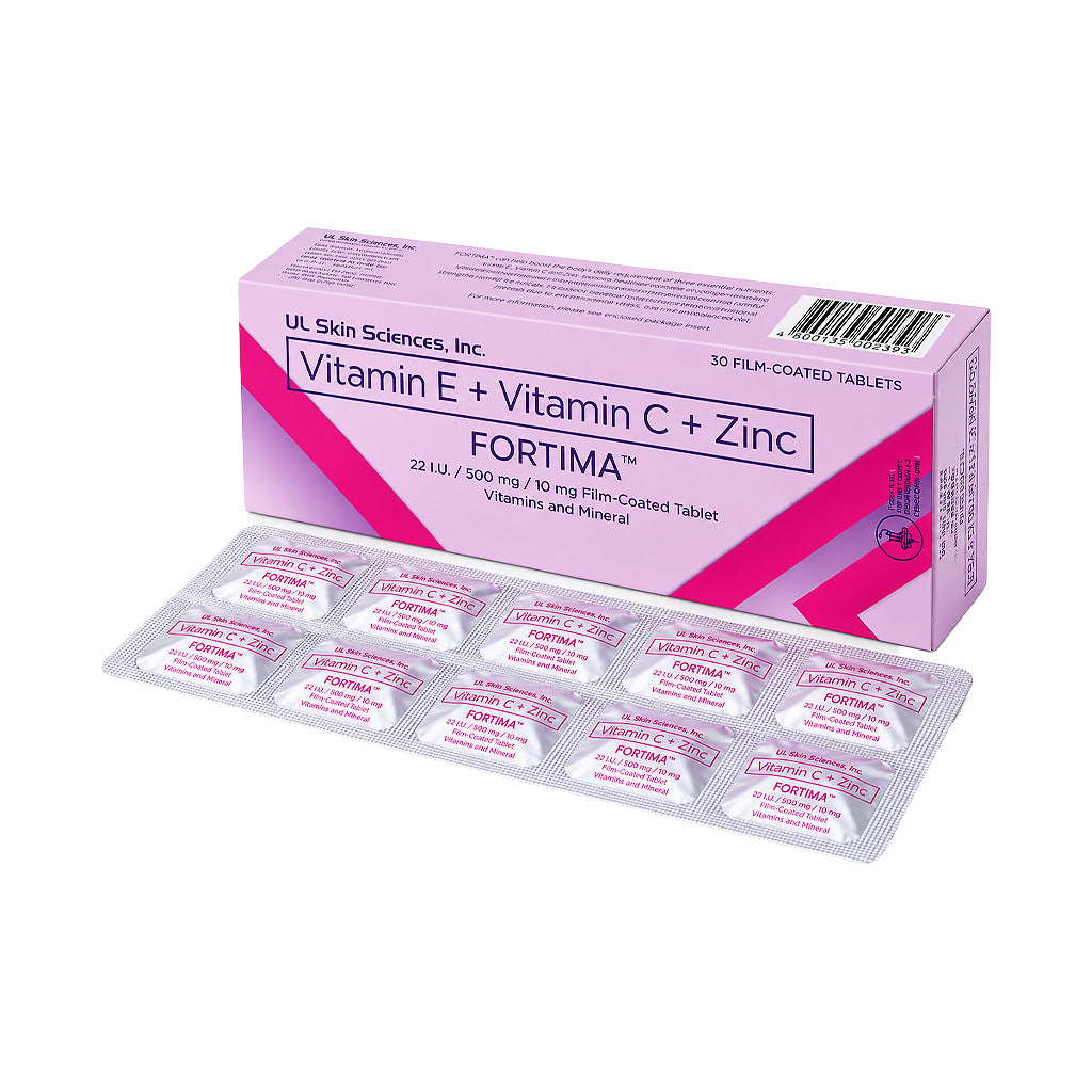 Fortima Vitamin E + Vitamin C + Zinc 30 Film-Coated Tablets