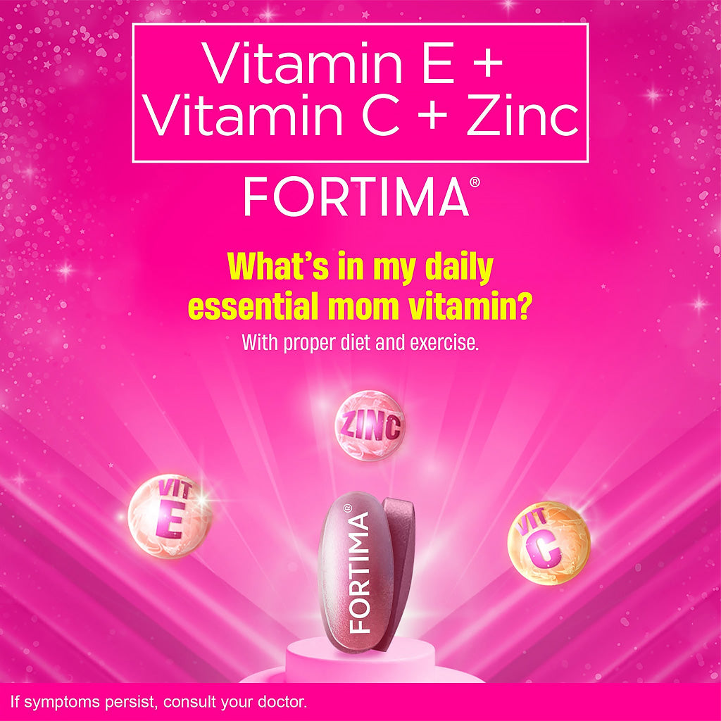 Fortima Vitamin E + Vitamin C + Zinc 30 Film-Coated Tablets