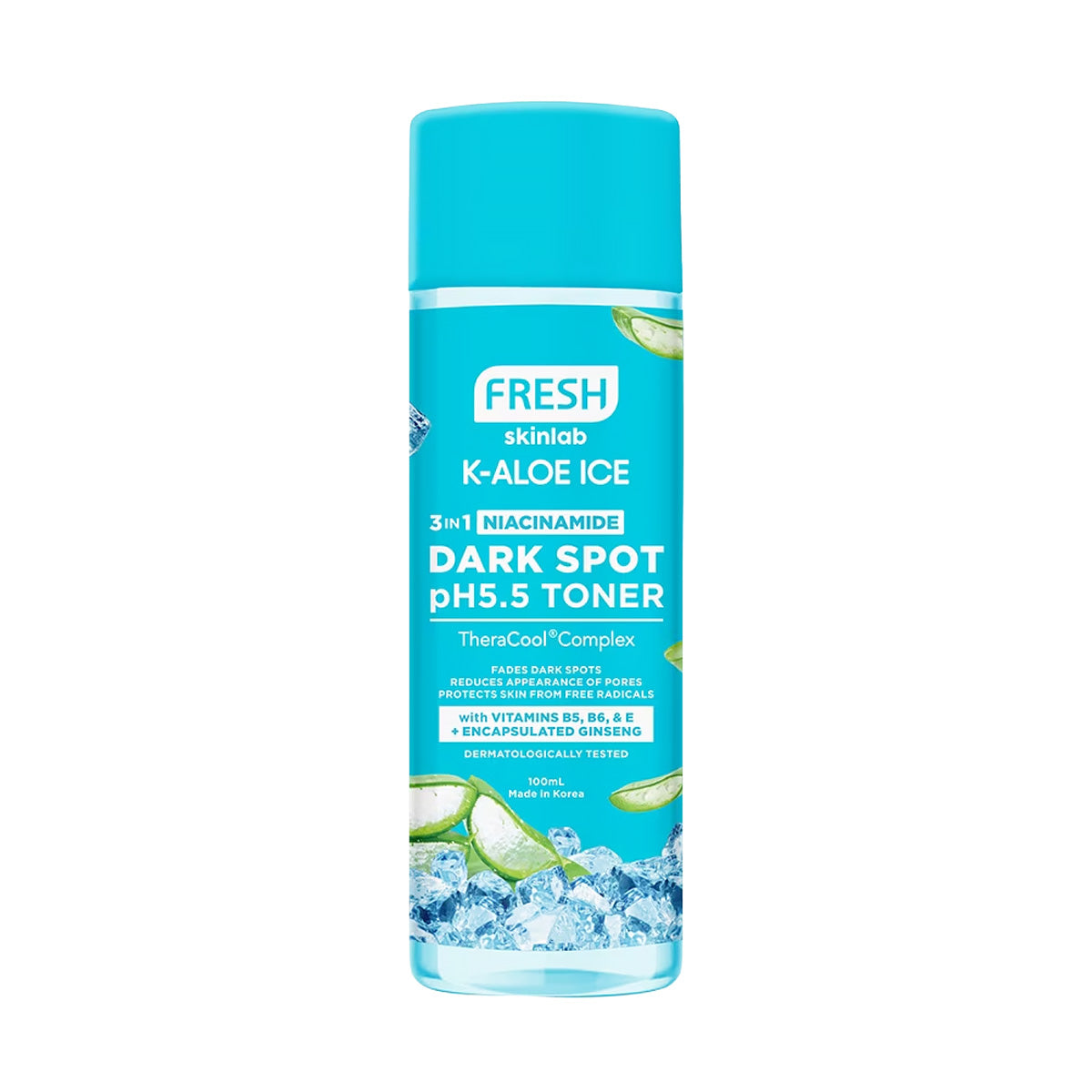 FRESH Skinlab K-Aloe Ice 3 in 1 Niacinamide Dark Spot pH 5.5 Toner 100ml