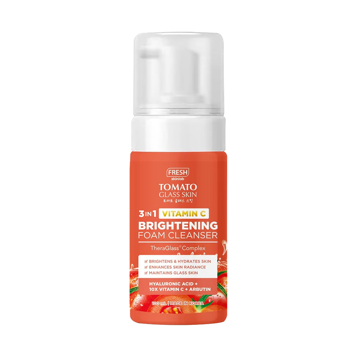 FRESH Skinlab Tomato Glass Skin Brightening Foam Cleanser 100ml