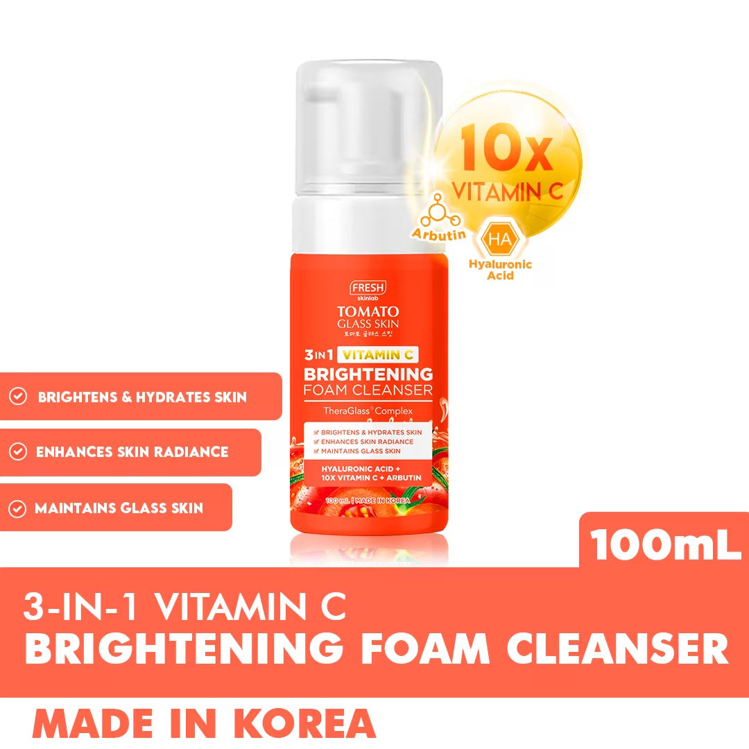 FRESH Skinlab Tomato Glass Skin Brightening Foam Cleanser 100ml