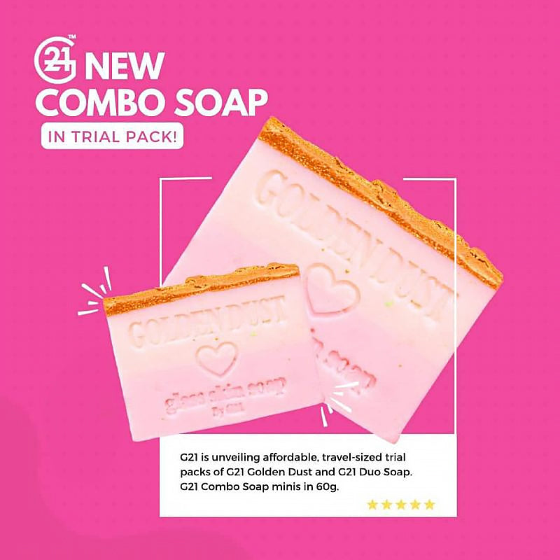 G21 Golden Dust Glass Skin Soap - Mini 60g | Filipino Skincare NZ