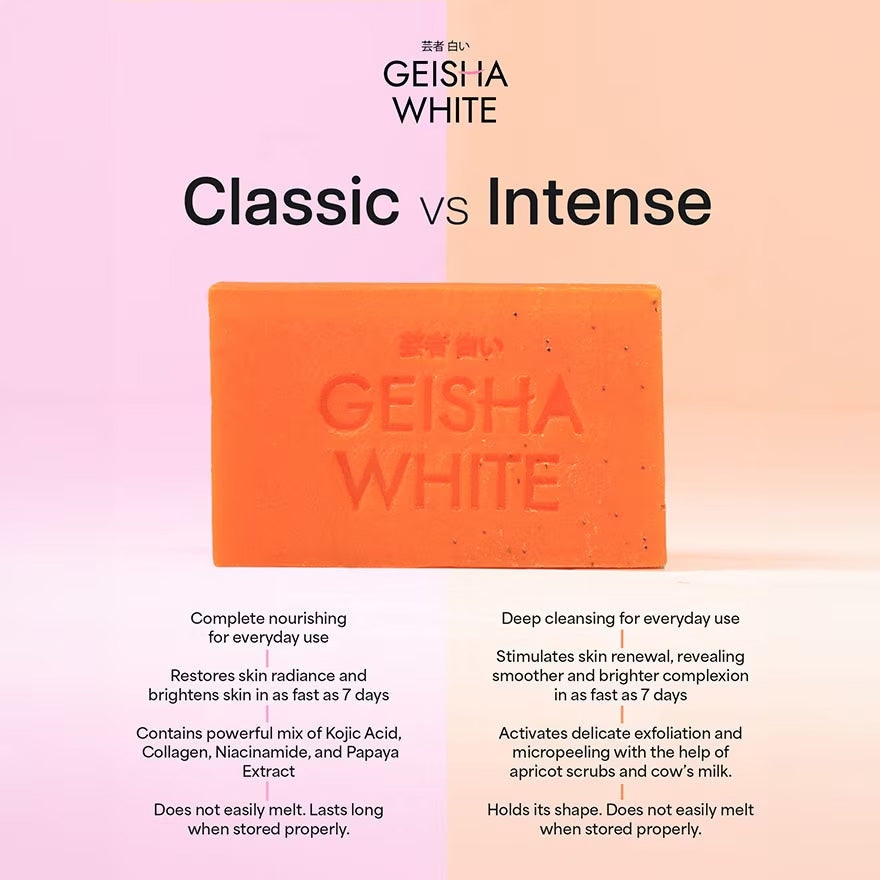 Geisha White Intense Skin Brightening Bar (65g x 3 Bars)