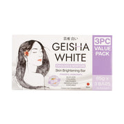 Geisha White Glow Exfoliate & Moisture Skin Brightening Bar (65g x 3 Bars)